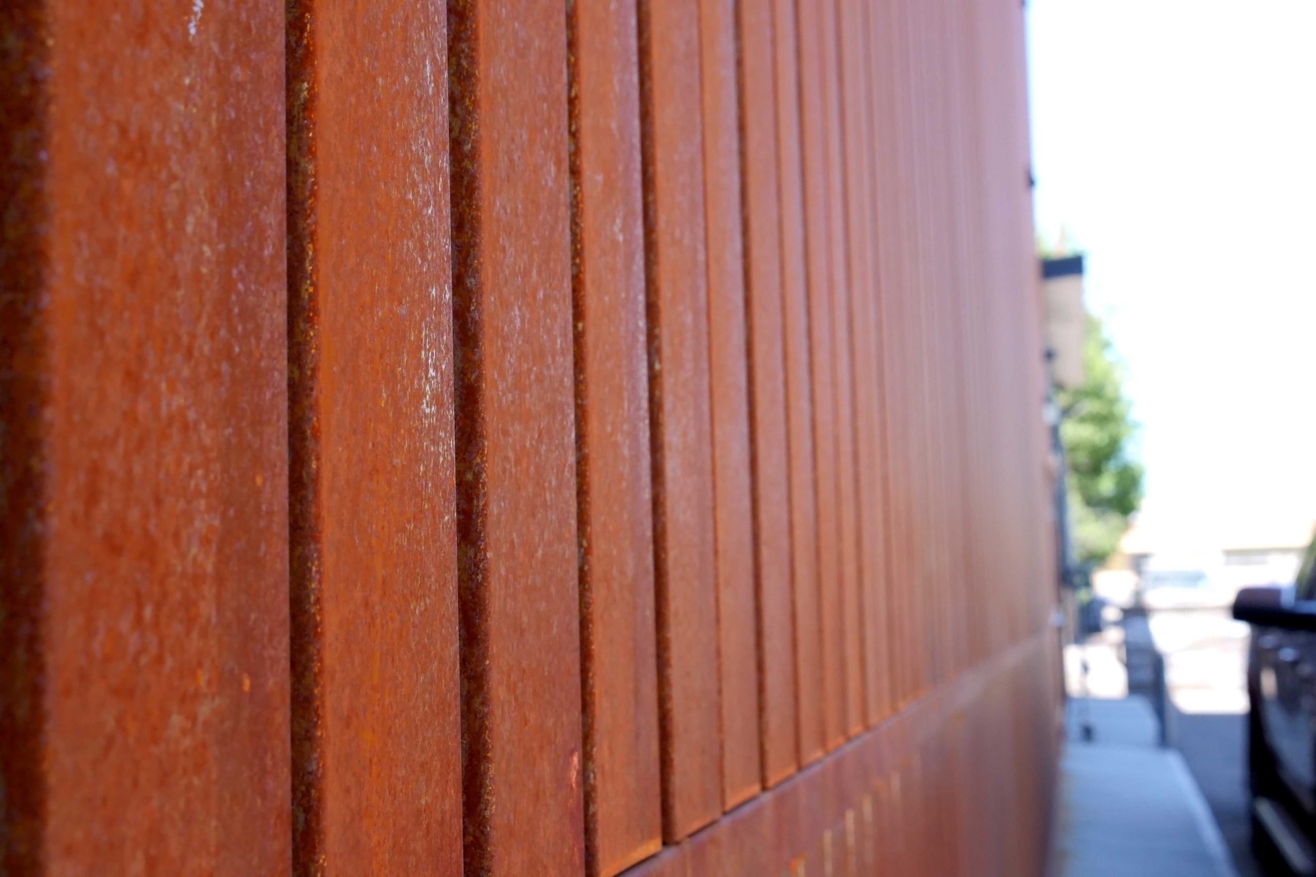 Forma Plank in Weathering Steel