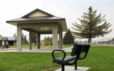 Local Construction Companies Donate Picnic Shelter to Fort Macleod Park